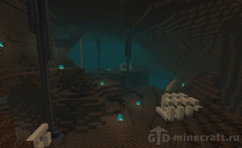 Биом долина песков душ в Nether Update Nether Update - новый биом в нижнем мире